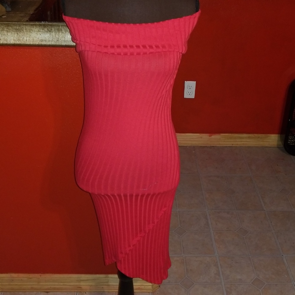(2 for $10)Size medium red body con dress